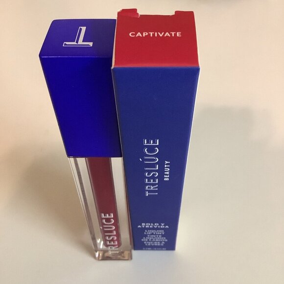 Tresluce Beauty Bold y Atrevida Liquid Lip Tint in Captivate 0.1oz Full Size New - Picture 1 of 3
